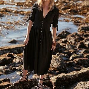 Free People Love of My Life Midi Black XS